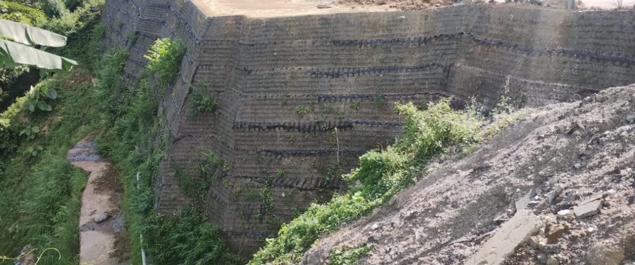 Design and Construction of Reinforced Earth (RE) Wall — Valley-Side Protection and Road Reclamation, Arunachal Pradesh